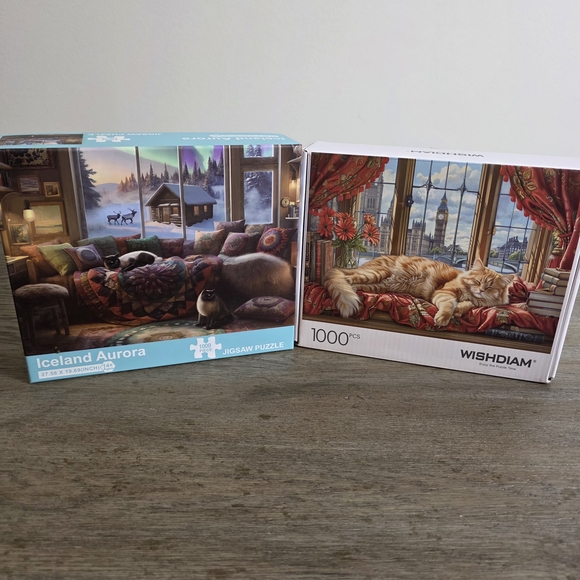 "Cats Relaxing in Europe" Puzzle Set - Picture 4 of 7